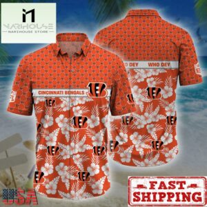 Cincinnati Bengals NFL Palm Leaves Hawaiian Shirt