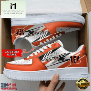 Cincinnati Bengals NFL Personalized Air Force 1 Shoes