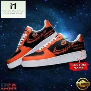Cincinnati Bengals NFL Personalized Air Force Sneaker
