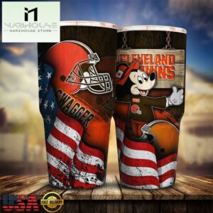 Cleveland Browns NFL Mickey Mouse Disney Tumbler