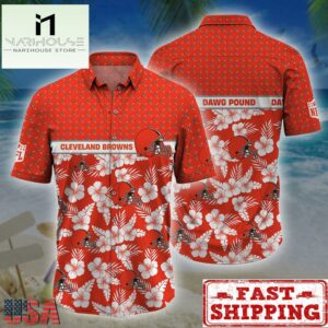 Cleveland Browns NFL Palm Leaves Hawaiian Shirt