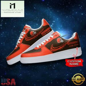 Cleveland Browns NFL Personalized Air Force Sneaker