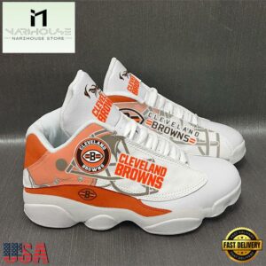 Cleveland Browns NFL Ver 2 Air Jordan 13 Sneaker - Gift For Fans