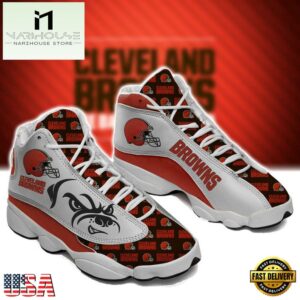 Cleveland Browns NFL Ver 4 Air Jordan 13 Sneaker - Gift For Fans