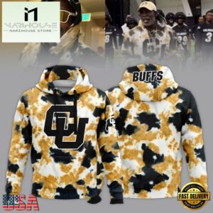 Colorado Buffaloes Letterman 2024 Camo Hoodie