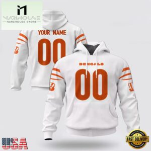 Custom Name And Number NFL Cincinnati Bengals Christmas Spirit All Over Print Hoodie Shirt