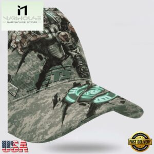 Custom Name And Number NFL Jets Camo Mascot New Design Baseball Cap 10 Custom Name And Number NFL Jets Camo Mascot Classic Baseball Cap