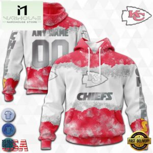 Custom Name And Number NFL Kansas City Chiefs Color Christmas 3D Hoodie Shirt