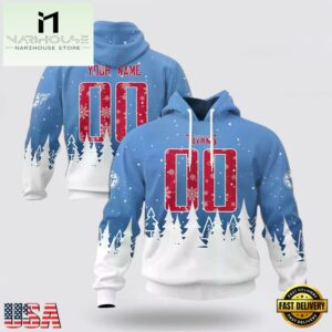 Custom Name And Number NFL Tennessee Titans Christmas Spirit All Over Print Hoodie Shirt