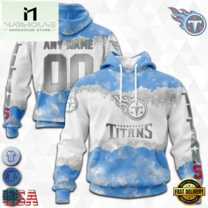 Custom Name And Number NFL Tennessee Titans Color Christmas 3D Hoodie Shirt