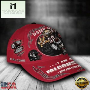 Custom Name Atlanta Falcons NFL Mascot Damn Right Football Team Baseball Cap