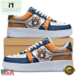 Custom Name Auburn Tigers Air Force 1 Shoes