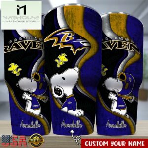 Custom Name Baltimore Ravens NFLSport Team Tumbler