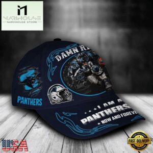 Custom Name Carolina Panthers NFL Mascot Damn Right Sport Baseball Cap