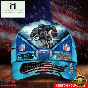Custom Name Carolina Panthers NFL Super Bowl LIX Baseball Cap