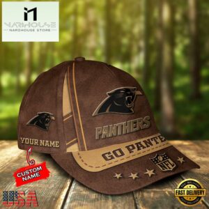 Custom Name Carolina Panthers Nfl Team Sport Baseball Cap