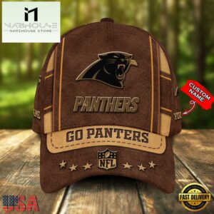Custom Name Carolina Panthers Nfl Team Sport Baseball Cap