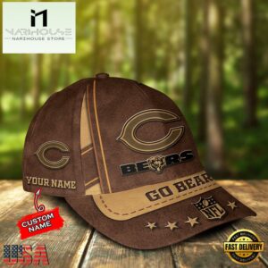 Custom Name Chicago Bears Nfl Team Sport Baseball Cap