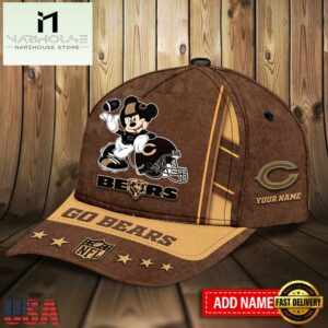 Custom Name Chicago Bears Sport NFL Classic Baseball Cap
