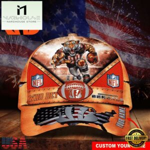 Custom Name Cincinnati Bengals NFL Super Bowl LIX Baseball Cap