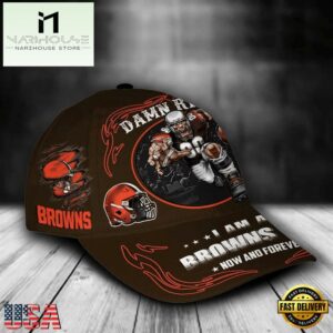 Custom Name Cleveland Browns NFL Mascot Damn Right Football Team Baseball Cap