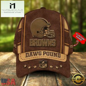 Custom Name Cleveland Browns Nfl Team Sport Baseball Cap