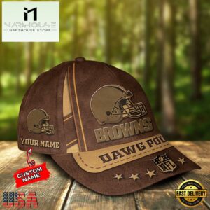 Custom Name Cleveland Browns Nfl Team Sport Baseball Cap