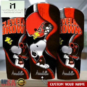 Custom Name Cleveland Browns NFLSport Team Tumbler