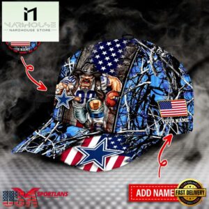 Custom Name Dallas Cowboys Mascot Nfl Sport Baseball Cap