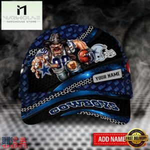 Custom Name Dallas Cowboys Mascot Nfl Team Sport Baseball Cap