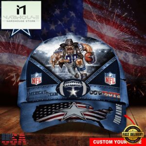 Custom Name Dallas Cowboys NFL Super Bowl LIX Baseball Cap