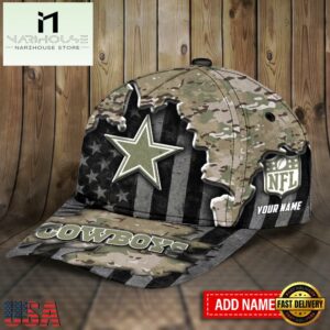 Custom Name Dallas Cowboys NFL Team Classic Baseball Cap