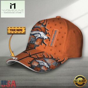 Custom Name Denver Broncos Classic Baseball Cap