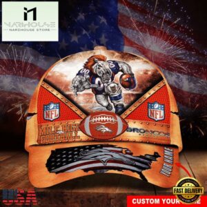 Custom Name Denver Broncos NFL Super Bowl LIX Baseball Cap