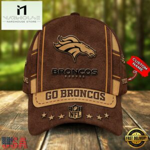 Custom Name Denver Broncos Nfl Team Sport Baseball Cap