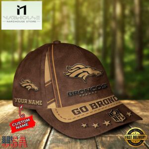 Custom Name Denver Broncos Nfl Team Sport Baseball Cap
