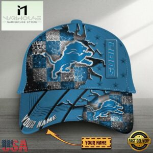 Custom Name Detroit Lions Classic Baseball Cap