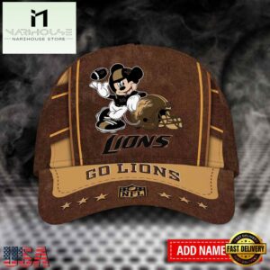Custom Name Detroit Lions NFL Classic Baseball Cap