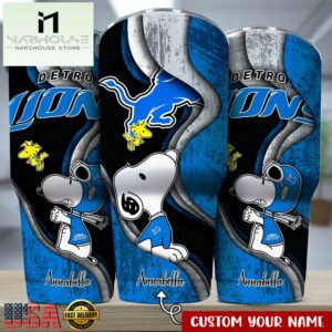 Custom Name Detroit Lions NFLSport Team Tumbler