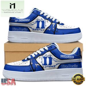 Custom Name Duke Blue Devils Air Force 1 Shoes
