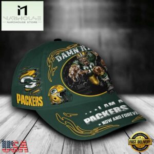 Custom Name Green Bay Packers NFL Mascot Damn Right Football Team Baseball Cap