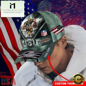 Custom Name Green Bay Packers NFL Super Bowl LIX Baseball Cap