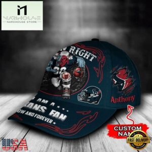 Custom Name Houston Texans NFL Mascot Damn Right Football Team Baseball Cap
