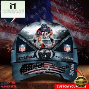 Custom Name Houston Texans NFL Super Bowl LIX Baseball Cap