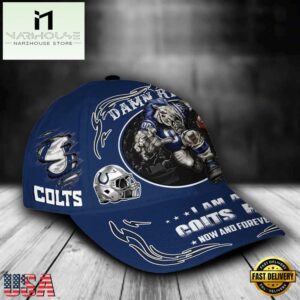 NFL Custom Name Indianapolis Colts Mascot Damn Right Football Team New Design Cap, Baseball Caps 6 Custom Name Indianapolis Colts NFL Mascot Damn Right Football Team Baseball Cap