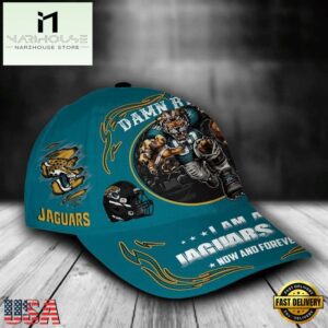 Custom Name Jacksonville Jaguars NFL Mascot Damn Right Sport Baseball Cap