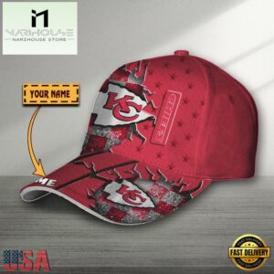 Custom Name Kansas City Chiefs Classic Baseball Cap