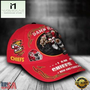 Custom Name Kansas City Chiefs NFL Mascot Damn Right Football Team Baseball Cap