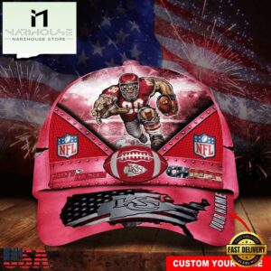 Custom Name Kansas City Chiefs NFL Super Bowl LIX Baseball Cap