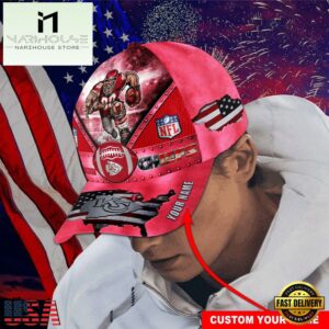 Custom Name Kansas City Chiefs NFL Super Bowl LIX Baseball Cap